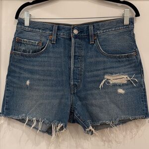 Vintage Levi’s 501 Denim Distressed High-Rise Women’s Jean Shorts